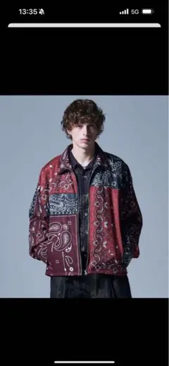 Glamb ブルゾン アウター Big Paisley Blousonのサムネイル