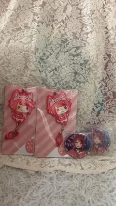 【すとぷり】莉犬くんキーホルダー＆缶バッジ