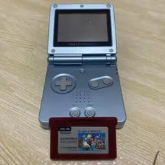 ゲームボーイアドバンスSP プラチナシルバー + スーパーマリオブラザーズ