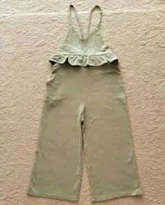 千趣会 GITA グリーン フリル付きオーバーオール 150