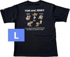 【新品・未使用】トムとジェリー　半袖　Tシャツ　黒　Lサイズ
