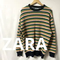 ZARA ストライプ ニットセーター