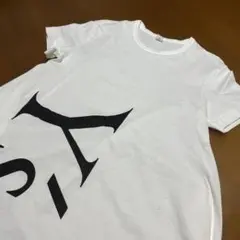 大幅値下げ　Y's ホワイト Tシャツ 大きな黒い文字のサムネイル