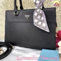 あ*り様 【未使用級✨】サマンサタバサレディースハンドバッグ2WAY高級サフィア