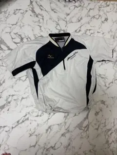 Mizuno Pro 半袖ウェア Mサイズ ホワイト/ネイビー