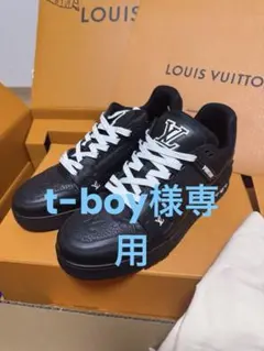 LOUIS VUITTON LV トレイナー スニーカー ブラックのサムネイル