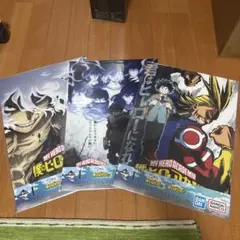 僕のヒーローアカデミア 一番くじ ビジュアルクリアポスター 3種セット