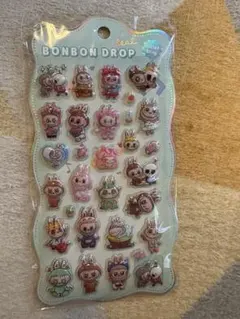 LABUBU ボンボンドロップシール (水なし)1枚、再入荷‼️