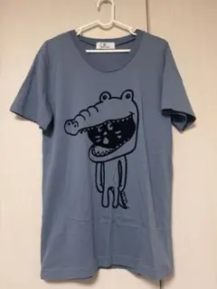廃盤【Ne-net】 ネネット にゃー　Tシャツ　ワニ柄　ブルー