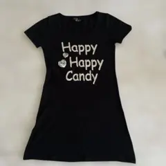 CECIIL McBEE ブラック ミニワンピース