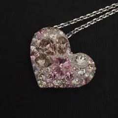 SWAROVSKI ハートネックレス シルバーカラーのサムネイル