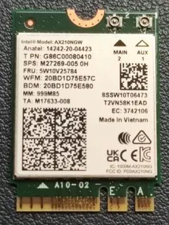 Intel AX210NGW M.2無線LANカードのサムネイル