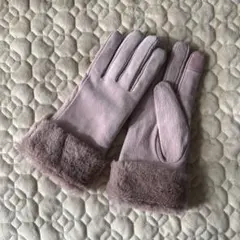 フランフラン スエード 手袋 ピンク