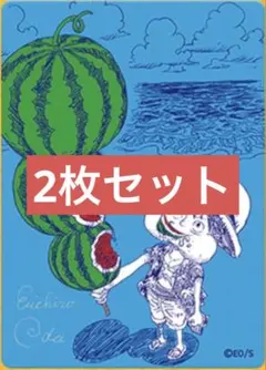 ナツコミ ONE PIECE ルフィ カード 2枚セット ワンピース 尾田栄一郎