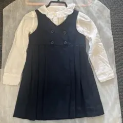 ワンピース＆ブラウス　セット　組曲　白ブラウス　M＆S スクール　お受験