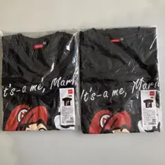 新品　Nintendo スーパーマリオ　Tシャツ　2点セット　綿100 黒
