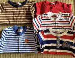 ミキハウス ロンT半袖Tシャツ 80サイズ