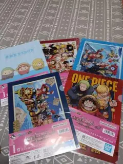 ワンピース　一番くじ　クリアファイル　5枚まとめ売り