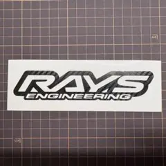 【2枚】RAYS レイズ カッティングステッカー カーボン調
