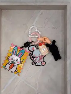 うさぎちゃんジャラジャラキーホルダー