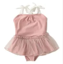 petit main ピンク ワンピース水着 80cm 無記名