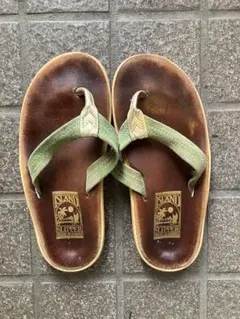 ISLAND SLIPPER レザーサンダル ブラウン - メルカリ