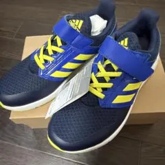 adidas ネイビー/イエロー スニーカー JP24.0