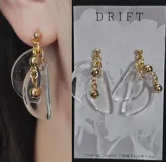 【即購入OK】クリアレジンピアス｜DRIFT/UNFORM｜イヤリング変更可