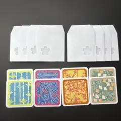 【選べるセットA】和紙ミニメッセージカード＆封筒 桜型切り抜き入り（柄指定可）