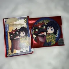 鬼滅の刃 中国限定 冨岡義勇 缶バッジ／カード　2点セット