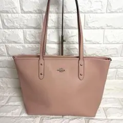 美品 COACH F37785 シティジップトート A4可 ブラウン - メルカリ