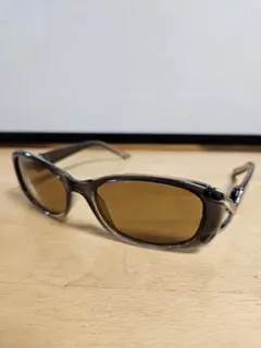ブラウン系 スクエア型 スポーツサングラス