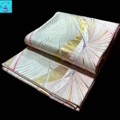 【美品】六通柄袋帯　有職文様　金銀糸　振袖　黒留袖　色留袖　訪問着　フォーマル