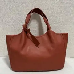 美品 日本製 銀座かねまつ レディース トートバッグ ハンドバッグ 本革