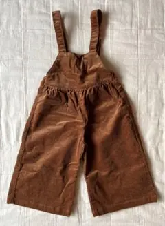 コーデュロイサロペット ブラウン 80センチ