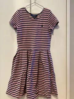 Polo Ralph Lauren ストライプ 半袖ワンピース L