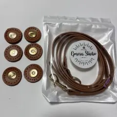 Gracia Studio レザー ストラップとボタンセット