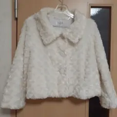 EGUM フェイクファー ホワイトジャケット