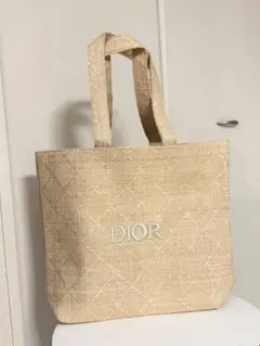 ☆新品未使用☆Dior ディオール ノベルティ ストロートートバッグ 刺繍