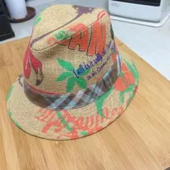 中折れ  麦わら帽子