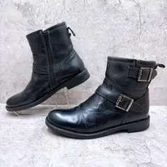Y2K grunge お兄系 leather boots 26cm - メルカリ