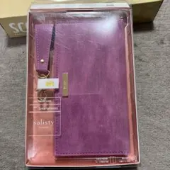 salisty 手帳型スマホケース パープル