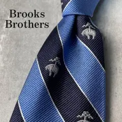 Brooks Brothers ゴールデンフリース レップタイ ネクタイ 水色