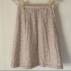 エニシス anysis レーススカート フレアスカート 膝丈スカート Sサイズ