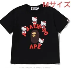 BAPE X HELLO KITTY COLLEGE MINI TEE 黒 M