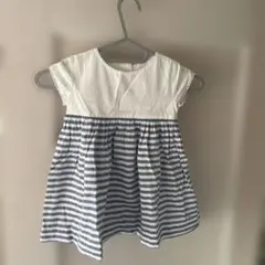プチバトー　ストライプ ワンピース 24m/86cm