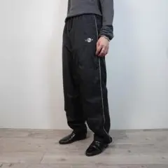 VAN JAC ナイロンパンツ 裾ドローコード テック ブラック/IW288