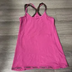 tommygirl ロゴ入りキャミソール ピンク