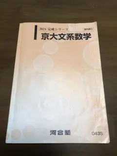 河合塾　2024完成シリーズ　京大文系数学