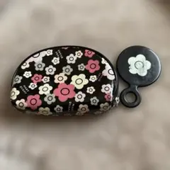 MARY QUANT 花柄ポーチ ミラー付き
